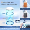 Techsuit - Luxury Crystal MagSafe tok - iPhone 12 - Kék átlátszó
