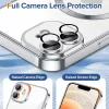 Techsuit - Luxury Crystal MagSafe tok - iPhone 12 - Ezüst átlátszó