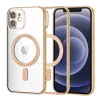 Techsuit - Luxury Crystal MagSafe tok - iPhone 12 - Arany átlátszó