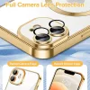 Techsuit - Luxury Crystal MagSafe tok - iPhone 12 - Arany átlátszó