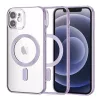 Techsuit - Luxury Crystal MagSafe tok - iPhone 12 - Lila átlátszó