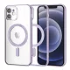 Techsuit - Luxury Crystal MagSafe tok - iPhone 12 - Lila átlátszó