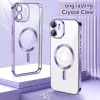 Techsuit - Luxury Crystal MagSafe tok - iPhone 12 - Lila átlátszó