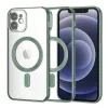 Techsuit - Luxury Crystal MagSafe tok - iPhone 12 - Sötétzöld átlátszó