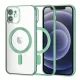 Techsuit - Luxury Crystal MagSafe tok - iPhone 12 - Zöld átlátszó