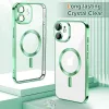 Techsuit - Luxury Crystal MagSafe tok - iPhone 12 - Zöld átlátszó
