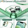 Techsuit - Luxury Crystal MagSafe tok - iPhone 12 - Zöld átlátszó