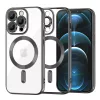 Techsuit - Luxury Crystal MagSafe tok - iPhone 12 Pro Max - Fekete átlátszó
