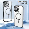 Techsuit - Luxury Crystal MagSafe tok - iPhone 12 Pro Max - Fekete átlátszó