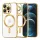 Techsuit - Luxury Crystal MagSafe tok - iPhone 12 Pro Max - Arany átlátszó