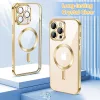 Techsuit - Luxury Crystal MagSafe tok - iPhone 12 Pro Max - Arany átlátszó