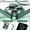 Techsuit - Luxury Crystal MagSafe tok - iPhone 12 Pro Max - Sötétzöld átlátszó