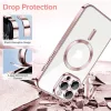 Techsuit - Luxury Crystal MagSafe tok - iPhone 12 Pro - Rózsaszín átlátszó