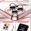 Techsuit - Luxury Crystal MagSafe tok - iPhone 12 Pro - Rózsaszín átlátszó