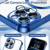 Techsuit - Luxury Crystal MagSafe tok - iPhone 12 Pro - Kék átlátszó