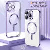 Techsuit - Luxury Crystal MagSafe tok - iPhone 12 Pro - Lila átlátszó