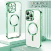 Techsuit - Luxury Crystal MagSafe tok - iPhone 12 Pro - Zöld átlátszó