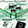Techsuit - Luxury Crystal MagSafe tok - iPhone 12 Pro - Zöld átlátszó