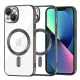 Techsuit - Luxury Crystal MagSafe tok - iPhone 13 - Fekete átlátszó