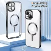Techsuit - Luxury Crystal MagSafe tok - iPhone 13 - Fekete átlátszó