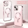 Techsuit - Luxury Crystal MagSafe tok - iPhone 13 - Rózsaszín átlátszó