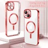 Techsuit - Luxury Crystal MagSafe tok - iPhone 13 - Piros átlátszó