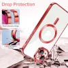 Techsuit - Luxury Crystal MagSafe tok - iPhone 13 - Piros átlátszó