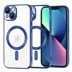  Techsuit - Luxury Crystal MagSafe tok - iPhone 13 - Kék átlátszó