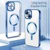 Techsuit - Luxury Crystal MagSafe tok - iPhone 13 - Kék átlátszó
