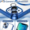 Techsuit - Luxury Crystal MagSafe tok - iPhone 13 - Kék átlátszó