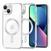 Techsuit - Luxury Crystal MagSafe tok - iPhone 13 - Ezüst átlátszó