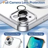 Techsuit - Luxury Crystal MagSafe tok - iPhone 13 - Ezüst átlátszó
