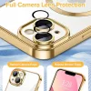 Techsuit - Luxury Crystal MagSafe tok - iPhone 13 - Arany átlátszó