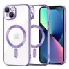 Techsuit - Luxury Crystal MagSafe tok - iPhone 13 - Lila átlátszó