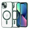 Techsuit - Luxury Crystal MagSafe tok - iPhone 13 - Sötétzöld átlátszó