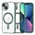 Techsuit - Luxury Crystal MagSafe tok - iPhone 13 - Sötétzöld átlátszó
