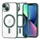 Techsuit - Luxury Crystal MagSafe tok - iPhone 13 - Sötétzöld átlátszó
