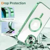 Techsuit - Luxury Crystal MagSafe tok - iPhone 13 - Zöld átlátszó