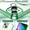 Techsuit - Luxury Crystal MagSafe tok - iPhone 13 - Zöld átlátszó