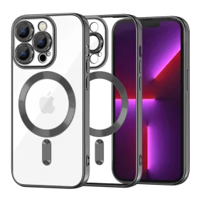   Techsuit - Luxury Crystal MagSafe - iPhone 13 Pro - Fekete átlátszó