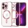Techsuit - Luxury Crystal MagSafe tok - iPhone 13 Pro - Rózsaszín átlátszó