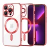 Techsuit - Luxury Crystal MagSafe tok - iPhone 13 Pro - Piros átlátszó