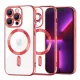 Techsuit - Luxury Crystal MagSafe tok - iPhone 13 Pro - Piros átlátszó