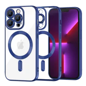  Techsuit - Luxury Crystal MagSafe tok - iPhone 13 Pro - Kék átlátszó