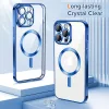 Techsuit - Luxury Crystal MagSafe tok - iPhone 13 Pro - Kék átlátszó