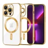 Techsuit - Luxury Crystal MagSafe tok - iPhone 13 Pro - Arany átlátszó