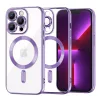 Techsuit - Luxury Crystal MagSafe tok - iPhone 13 Pro - Lila átlátszó