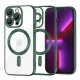 Techsuit - Luxury Crystal MagSafe tok - iPhone 13 Pro - Sötétzöld átlátszó