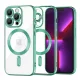 Techsuit - Luxury Crystal MagSafe tok - iPhone 13 Pro - Zöld átlátszó
