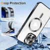 Techsuit - Luxury Crystal MagSafe tok - iPhone 13 Pro Max - Fekete átlátszó